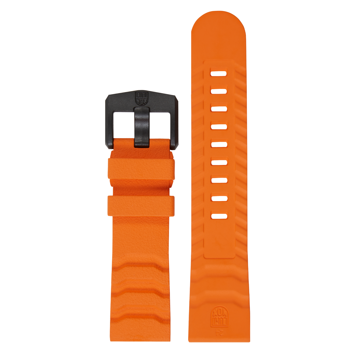 Luminox Men's 3600 Navy SEAL Series Orange Rubber Strap Black Buckle Watch Band FPX.3800.35B.K