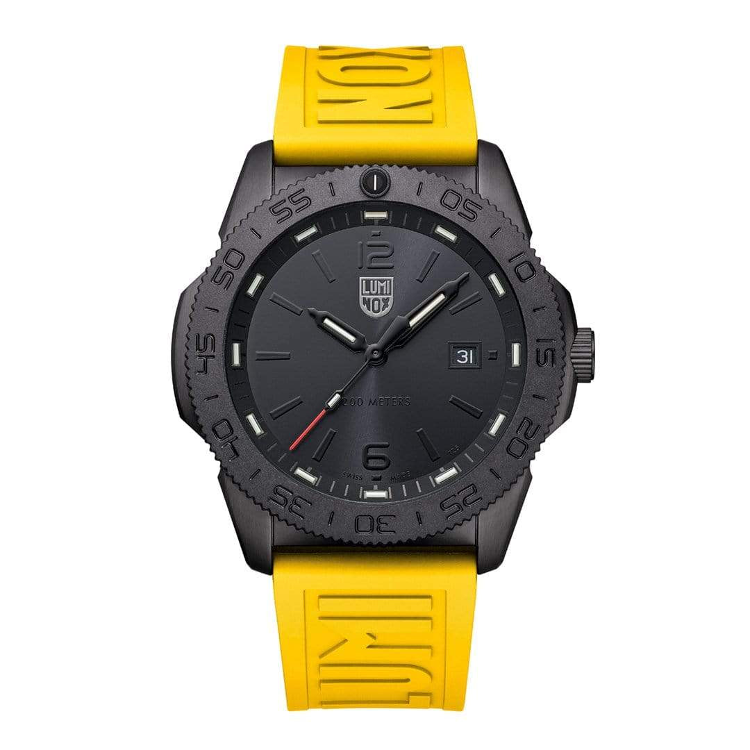 Luminox 3121.BO.GF Pacific Diver 44 mm Diver Yellow Cut to Fit Strap Watch