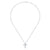 Gabriel & Co. 14K White Gold Sapphire and Diamond Cross Pendant Necklace NK4984W45SA