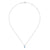 Gabriel & Co 14k White Gold 0.03ct Diamond Blue Topaz Necklace NK5751W45BT