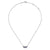 Gabriel & Co 14k White Gold 0.08ct Diamond Sapphire 17.5in Necklace NK6075W45SA