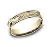 Benchmark RECF7603Y Yellow 14k 6mm Men's Wedding Band Ring