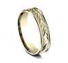 Benchmark RECF7603Y Yellow 14k 6mm Men's Wedding Band Ring