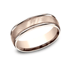 Benchmark RECF76044R Rose 14k 6mm Men's Wedding Band Ring