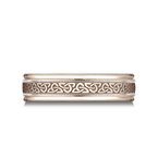 Benchmark RECF846358R Rose 14k 6mm Men's Wedding Band Ring