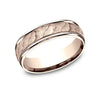 Benchmark RECF8465626R Rose Gold 14k 6.5mm Men's Wedding Band Ring