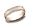 Benchmark RECF86585R Rose Gold 14k 6.5mm Men's Wedding Band Ring