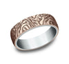Benchmark RIRCF8365390 Multi Color 14k 6.5mm Men's Wedding Band Ring