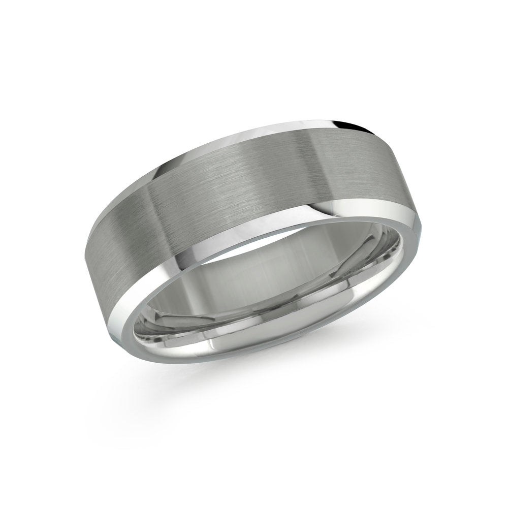 Malo Alternative Bands Tungsten Men's Ring Size 8mm (TG-009) Size 10