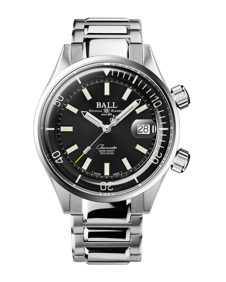 PREORDER BALL DM2280A-S1C-BK ENGINEER MASTER II DIVER LIMITED EDITION CHRONOMETER BLACK DIAL WATCH