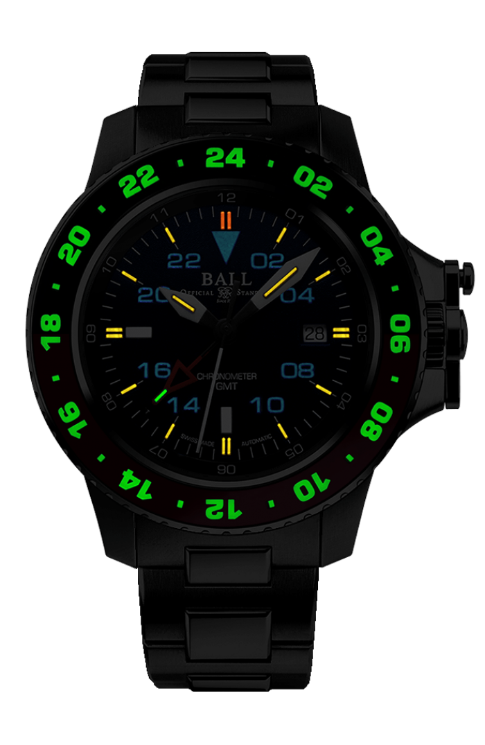 BALL DG2018C-S3C-BK Engineer Hydrocarbon AeroGMT II 42mm Watch