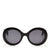 JIMMY CHOO Wendy Black Round Framed Sunglasses with Lurex Detailing ITEM NO. WENDYS51EFA3