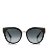 JIMMY CHOO Jade Black and Gold Oversized Sunglasses with Clip On Earrings ITEM NO. JADES53E1A5