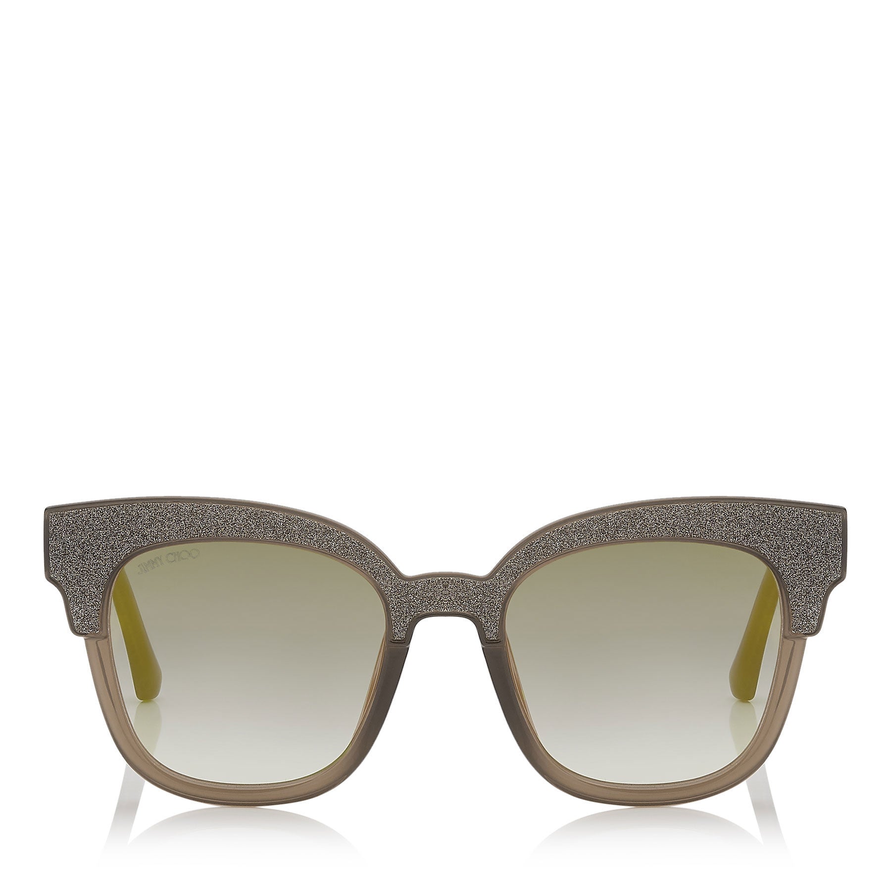 JIMMY CHOO  Mayela Mud Cat-Eye Sunglasses with Mud Crystal Fabric ITEM NO. MAYELAS50E19A