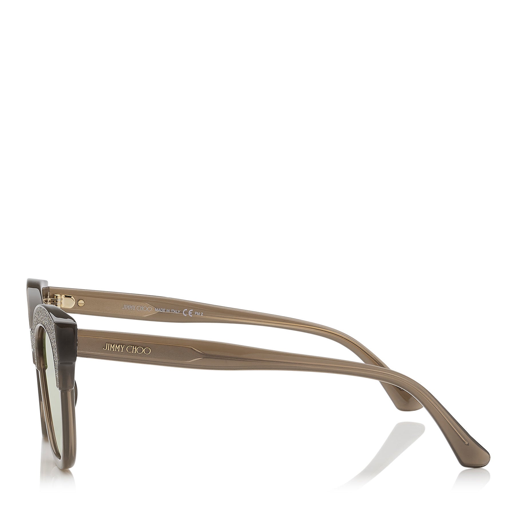 JIMMY CHOO  Mayela Mud Cat-Eye Sunglasses with Mud Crystal Fabric ITEM NO. MAYELAS50E19A