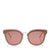 JIMMY CHOO Nile Palladium Metal Cat-Eye Sunglasses with Nude Leather Detailing ITEM NO. NILES63ES0J