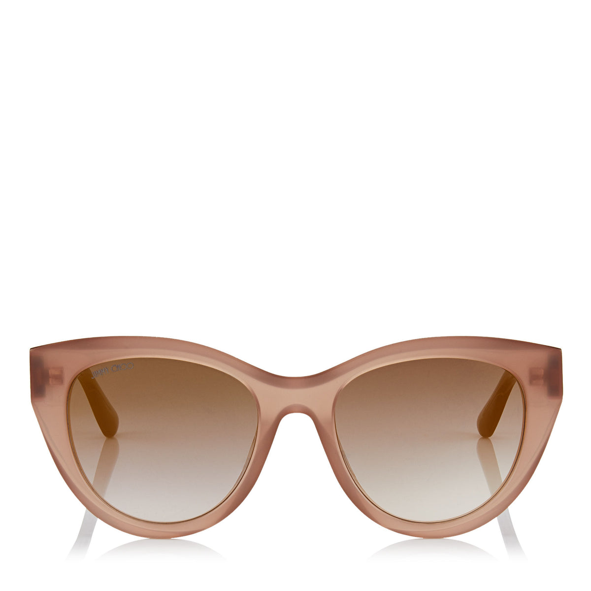 JIMMY CHOO Chana Opal Nude Cat-Eye Sunglasses with Copper Gold Chain Detailing ITEM NO. CHANAS52EFWM