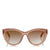 JIMMY CHOO Chana Opal Nude Cat-Eye Sunglasses with Copper Gold Chain Detailing ITEM NO. CHANAS52EFWM