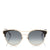 JIMMY CHOO Lue Copper Gold Metal Cat-Eye Sunglasses with Black Leather Detailing ITEM NO. LUES59ERHL