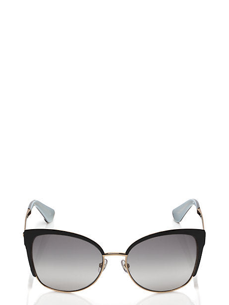 Kate Spade New York Genice Black &. Gold Sunglasses