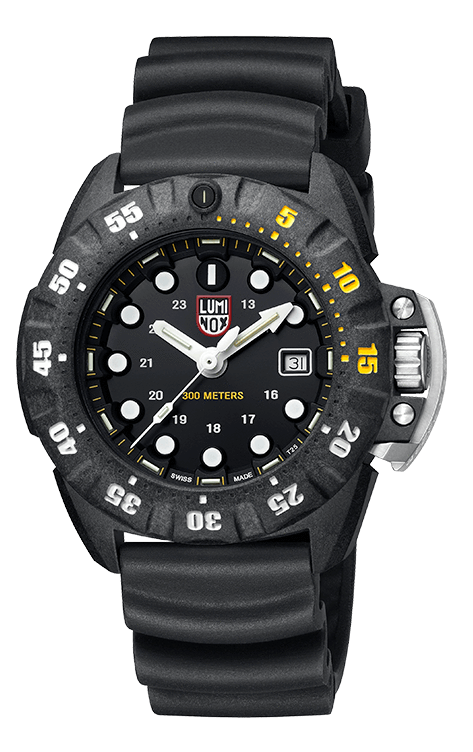 Luminox 1555 SCOTT CASSELL DEEP DIVE Rubber Strap Watch