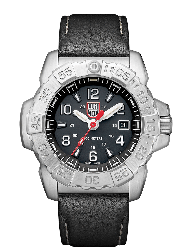 Luminox 3251 Navy Seal Steel Leather Strap Watch