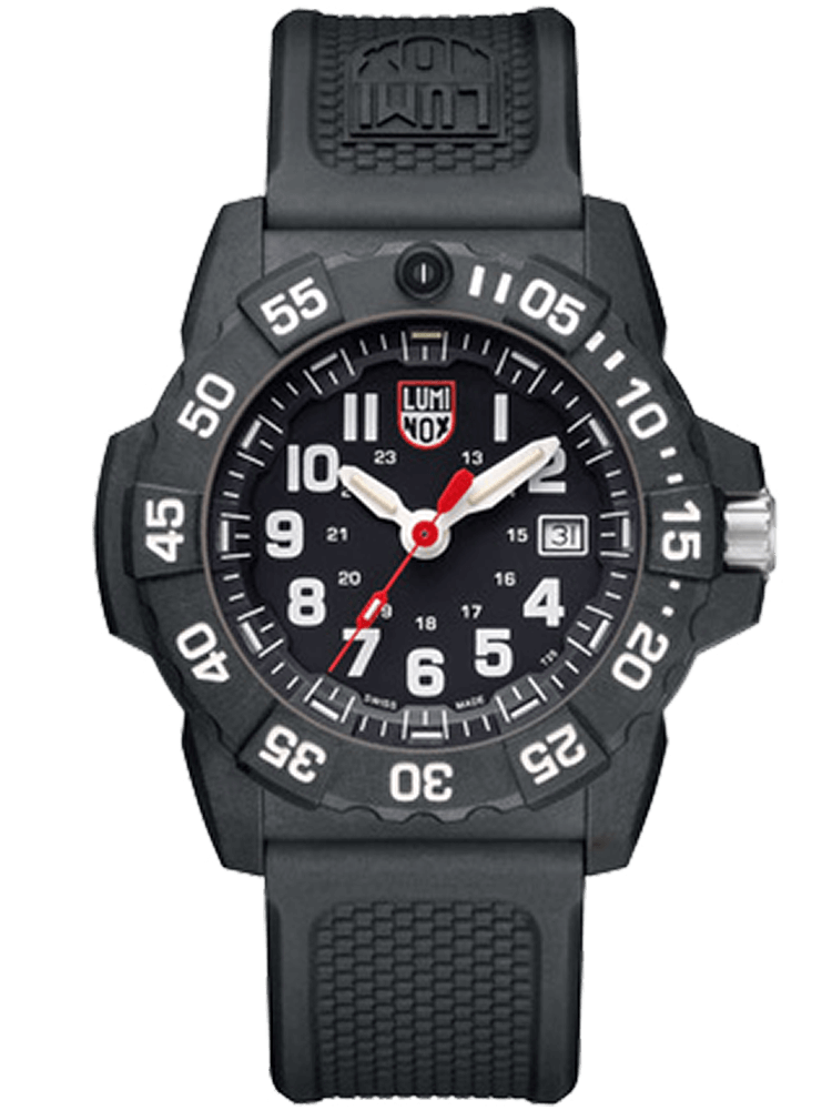 Luminox 3501 Navy Seal Black Dial Rubber Strap 45mm Case Men's Watch