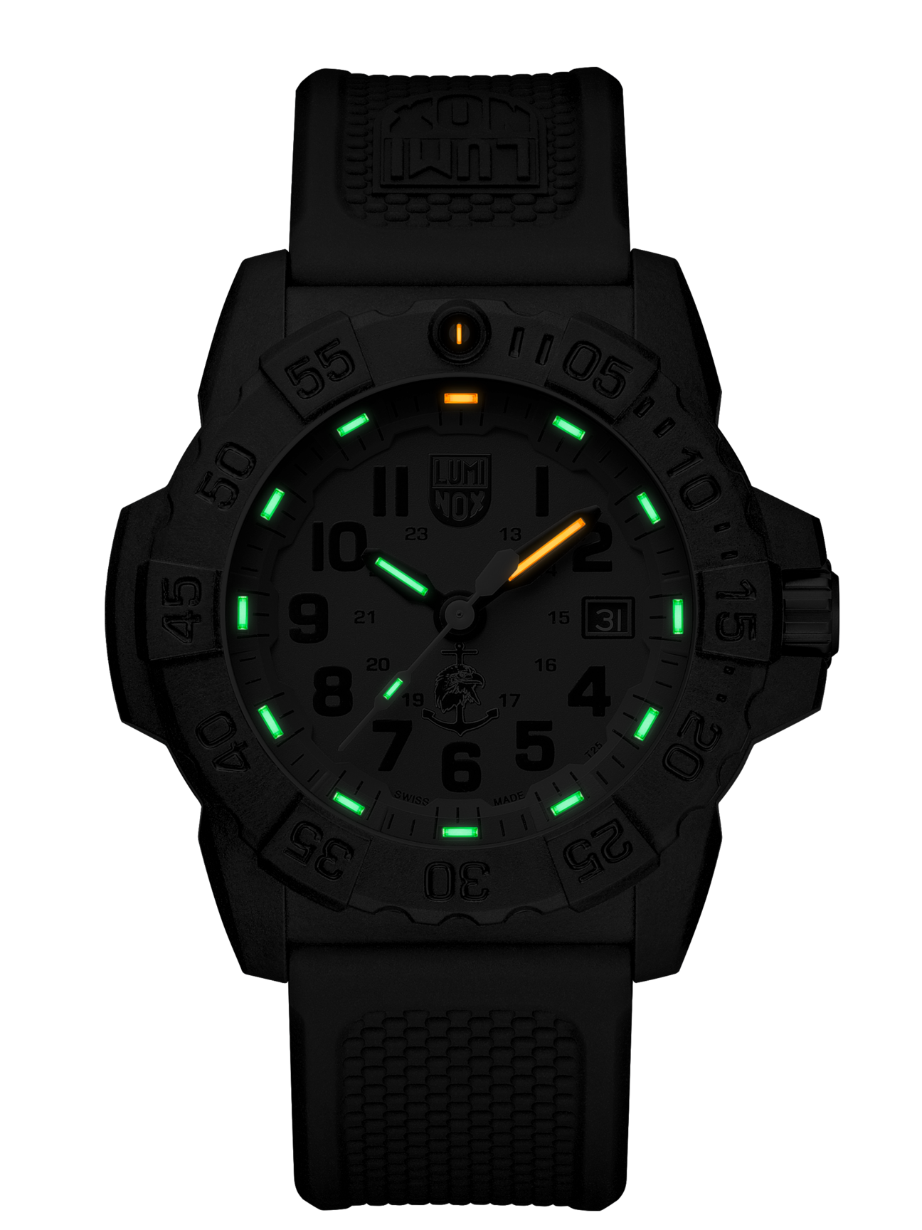 Luminox 3517.NQ.SET Navy Seal Green Dial Nylon and Rubber Strap Set Watch