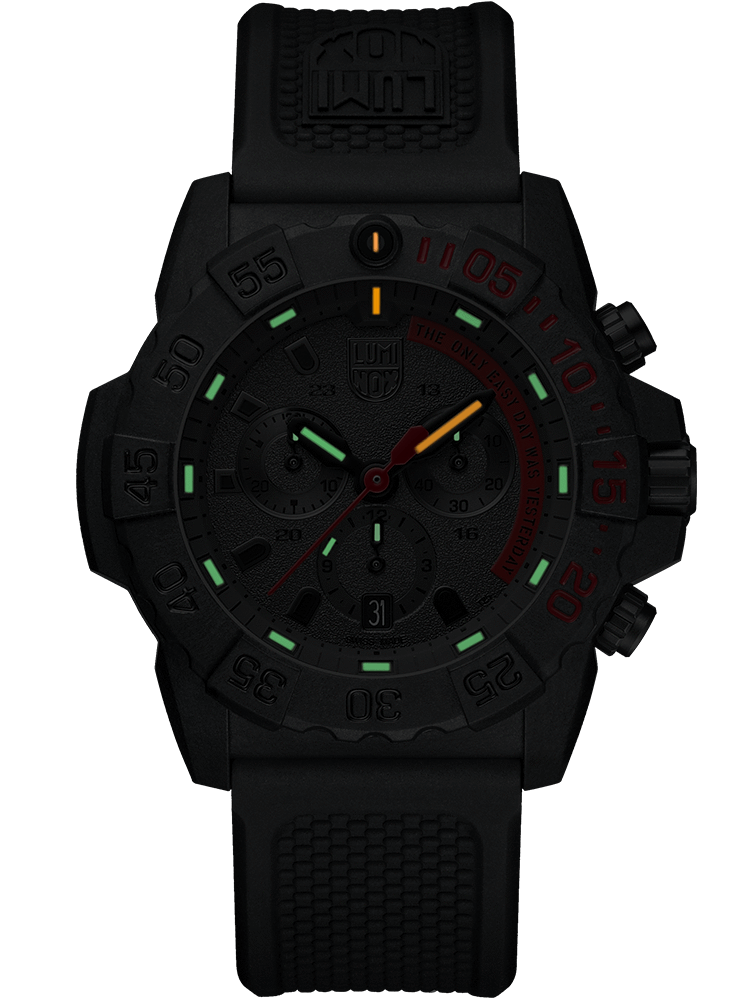Luminox 3581.EY Men's Special Edition Navy Seal 45mm Chronograph Watch