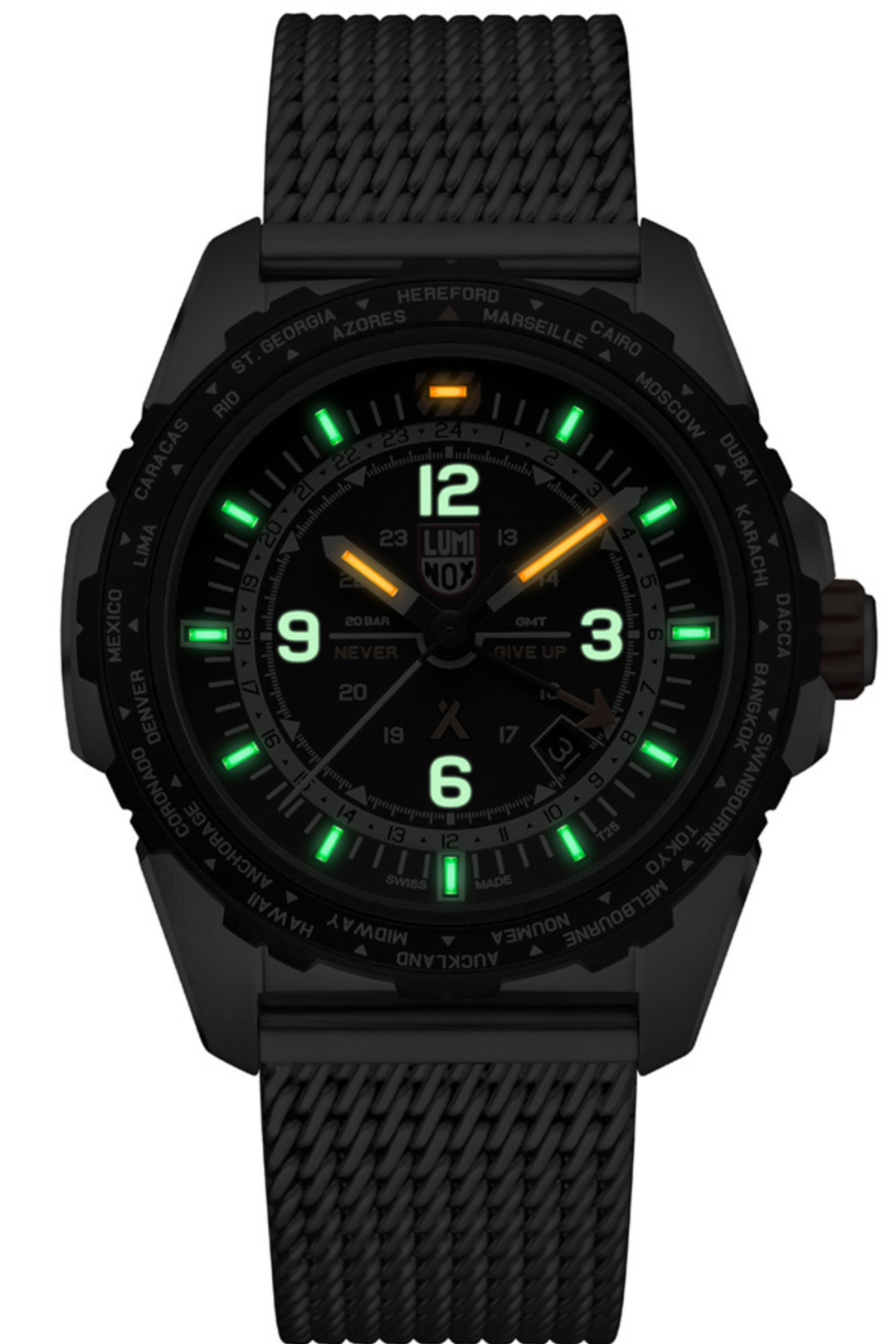 Luminox Bear Grylls Survival AIR Series 3762 GMT Stainless Steel Watch