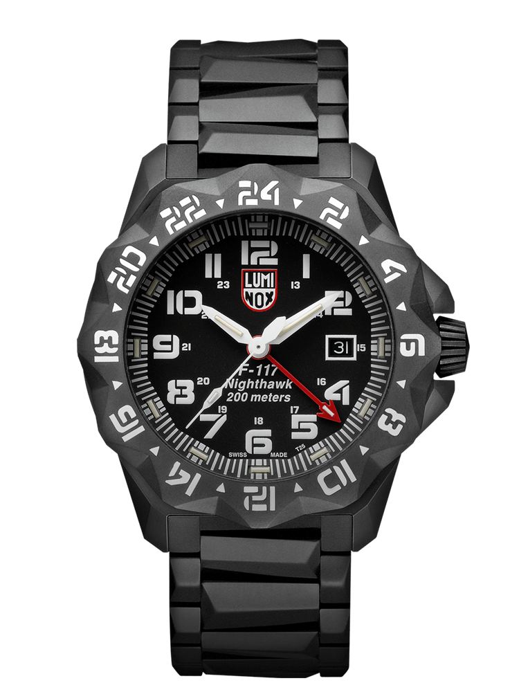 Luminox 6422 Mens F-117 Nighthawk 45mm Stainless Steel Watch