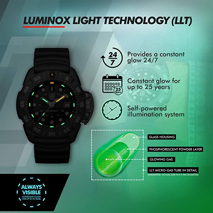 Luminox 1551 SCOTT CASSELL DEEP DIVE Rubber Strap Watch