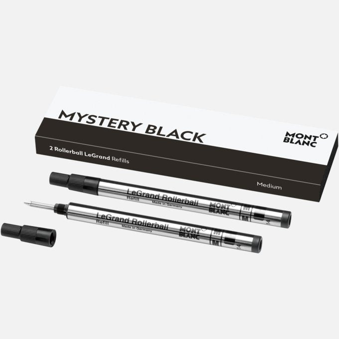 Montblanc MB105164 2 Rollerball LeGrand Refills (M) Mystery Black Ref. 105164