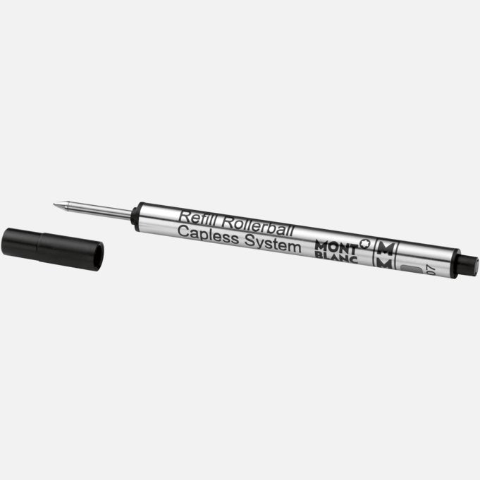 Montblanc MB113777 1 Rollerball Capless System (M) Mystery Black Pen Refill Ref. 113777