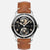 Montblanc MB119286 Geosphere 1858 Brown Leather Strap Automatic Watch Ref. 119286