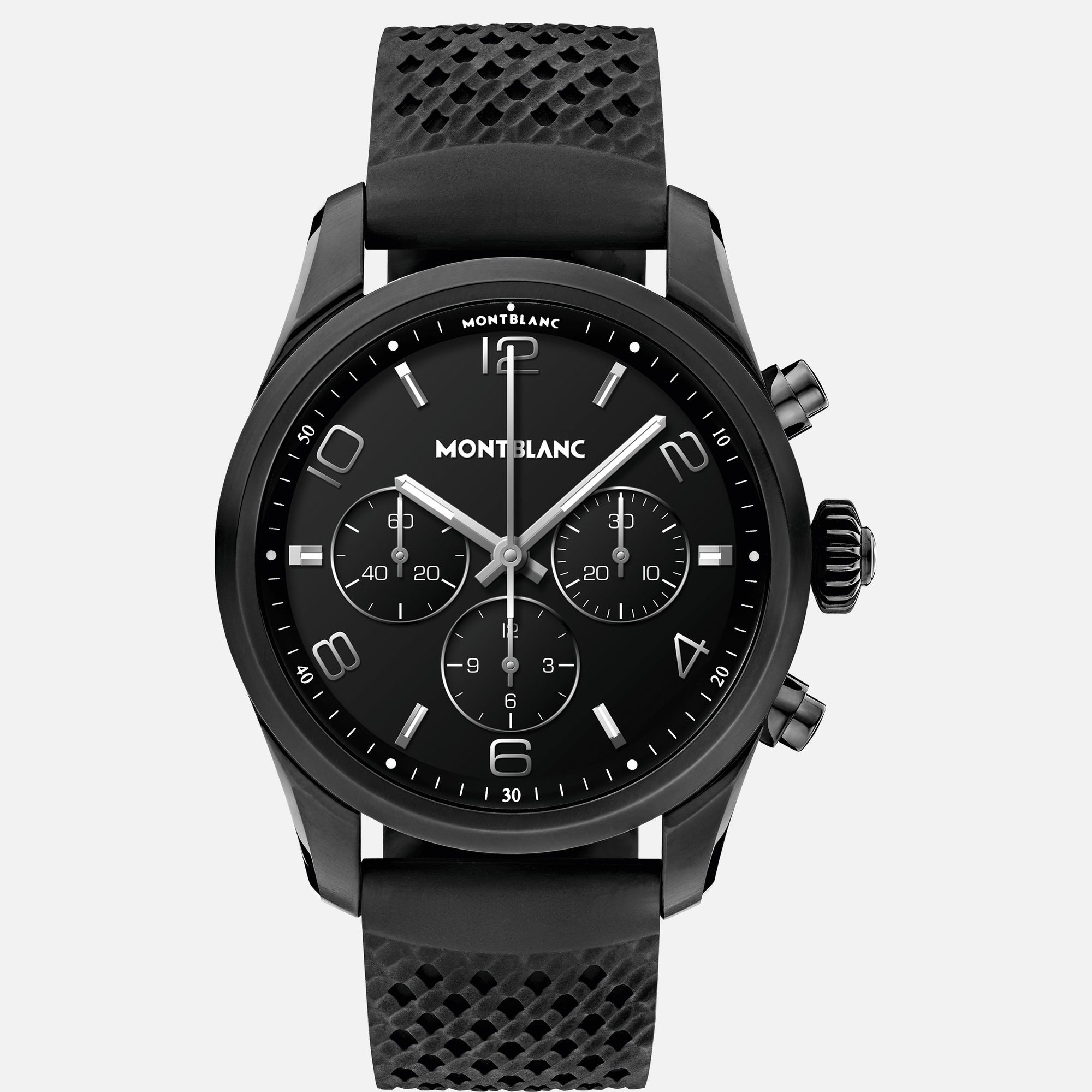 Montblanc MB127651 Summit 2+ Smartwatch Black Rubber Strap Watch Ref. 127651