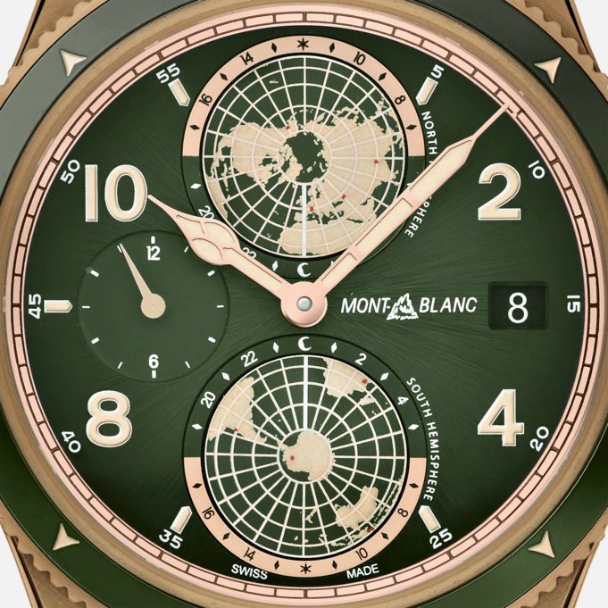 Montblanc 1858 Geosphere Green Dial 42mm LIMITED EDITION Watch Ref. No. 119909