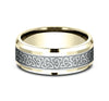 Benchmark CF808357 Multi Color Gold 14k 8mm Men's Wedding Band Ring