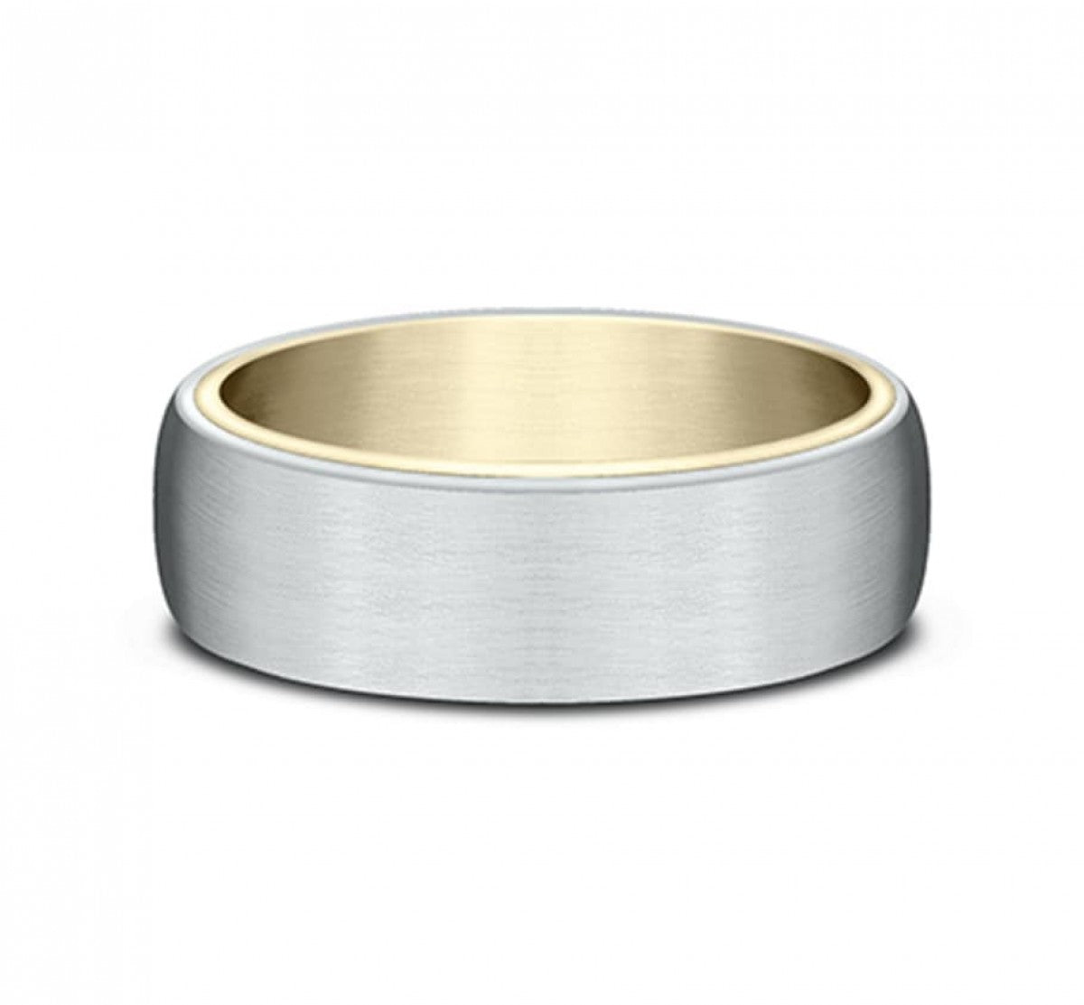 Benchmark RIRCF806561 Multi Color Gold 14k 6.5mm Men's Wedding Band Ring