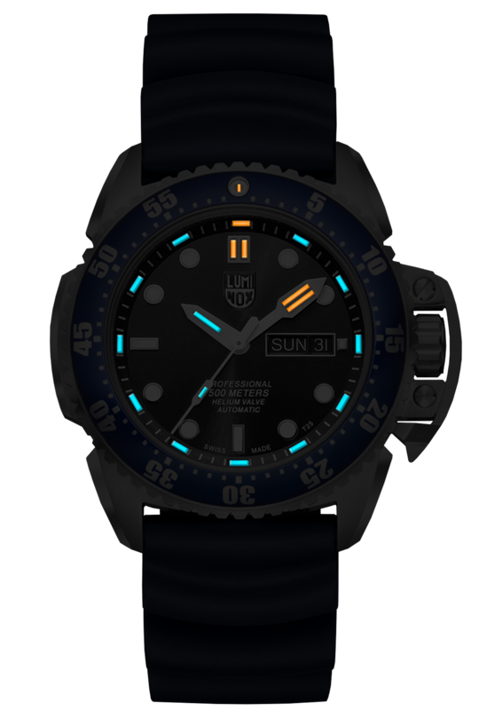 Luminox 1523 SCOTT CASSELL DEEP DIVE Blue Dial Rubber Watch