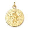 St Christopher 14k Solid Yellow Gold 1.8 Grams Protect Us Pendant Charm Saint