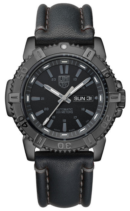 Luminox 6501.BO Mens Modern Mariner Automatic Leather Watch