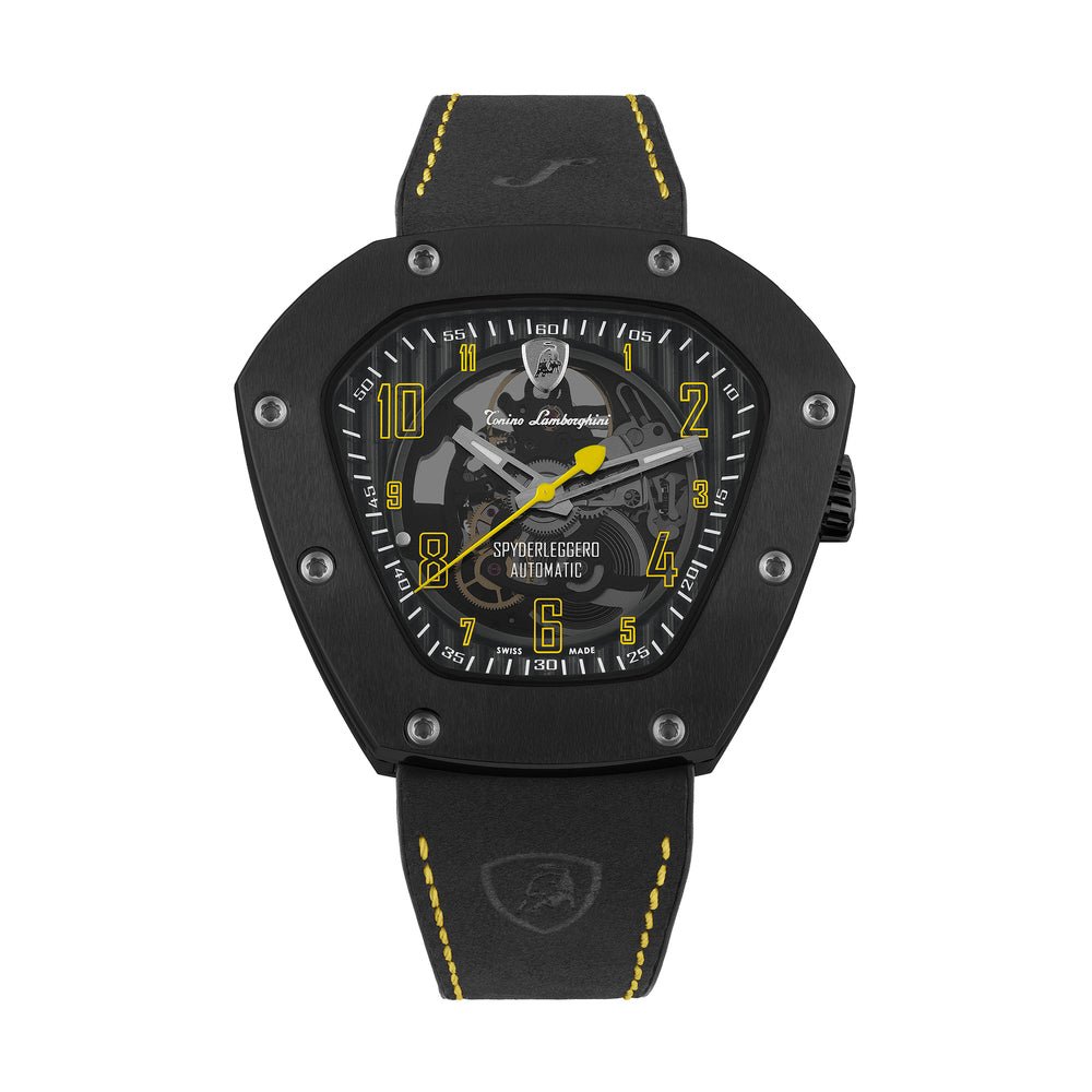 Tonino Lamborghini TLF-T06-3 SPYDERLEGGERO SKELETON Automatic Watch Yellow