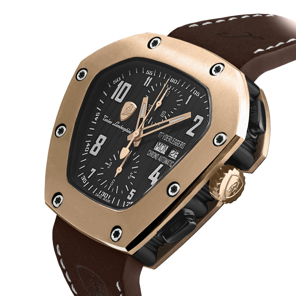 Tonino Lamborghini TLF-T07-5  SPYDERLEGGERO CHRONO Automatic Rose Gold Watch