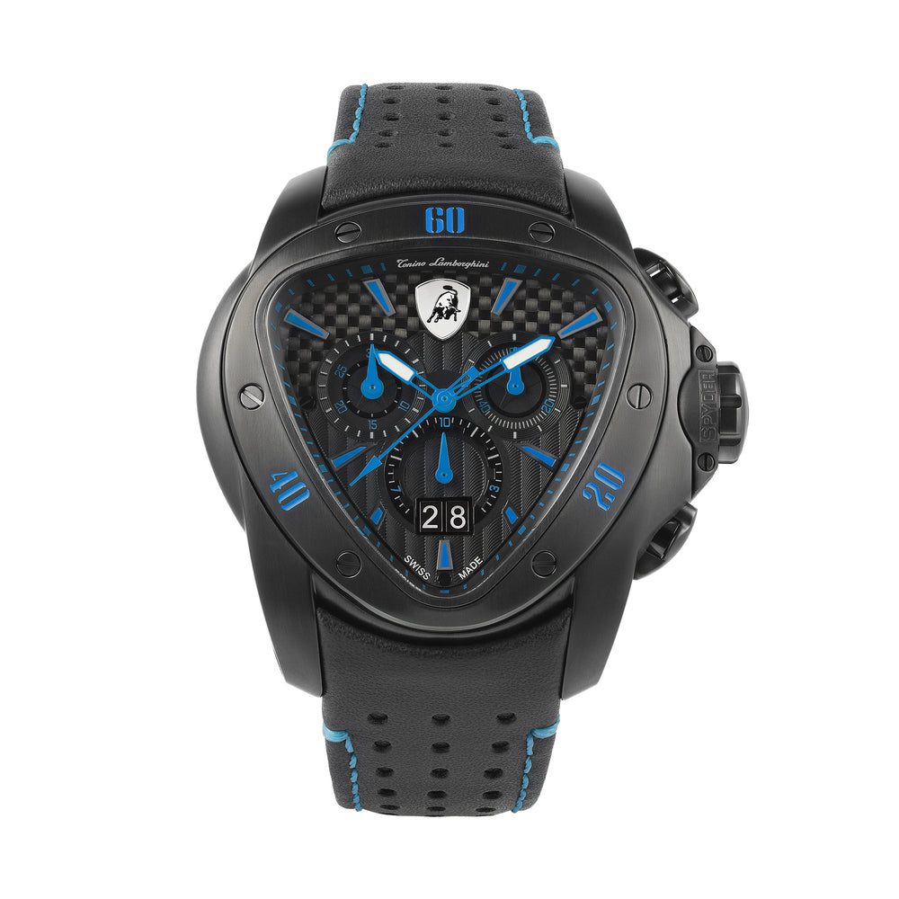 Tonino Lamborghini T9SC SPYDER Chronograph Black and Blue Quartz Watch